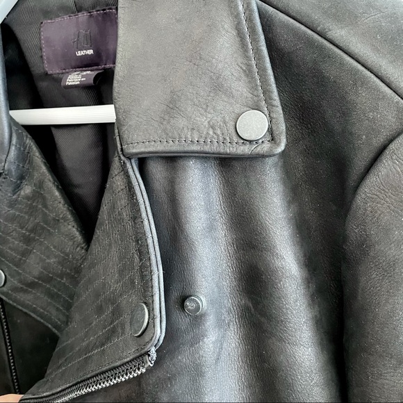 H&M TREND label Leather biker jacket - Picture 4 of 14